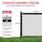 Sealtech Ultra Heavy Duty 200 GSM Privacy Fence White4X20 NonRecycled Polyethylene Cable Zip Ties ST-204-4X20 - alternate 2